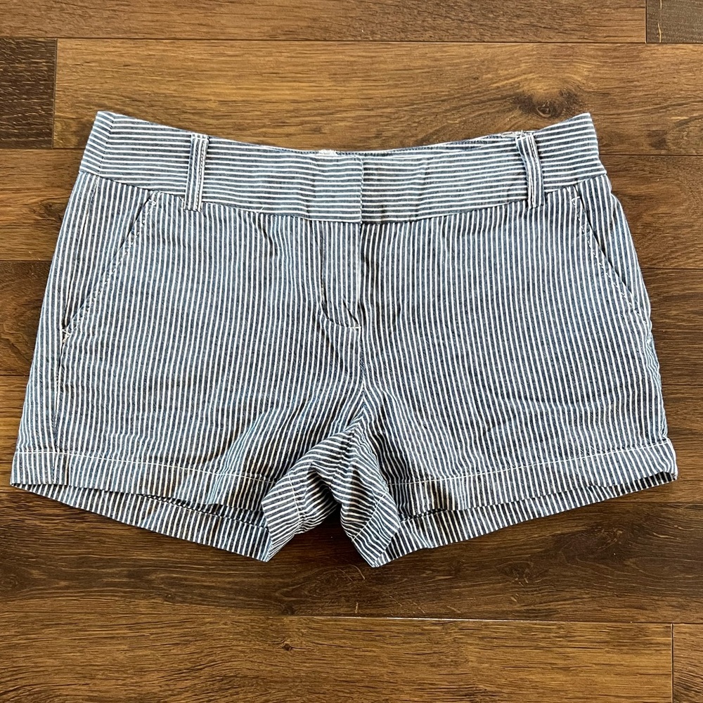Kenar Blue & White Striped Shorts